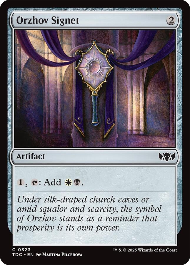 Orzhov Signet [Tarkir: Dragonstorm Commander] | Good Games Modbury