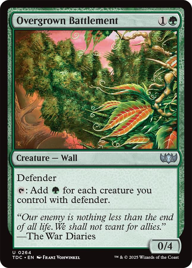 Overgrown Battlement [Tarkir: Dragonstorm Commander] | Good Games Modbury