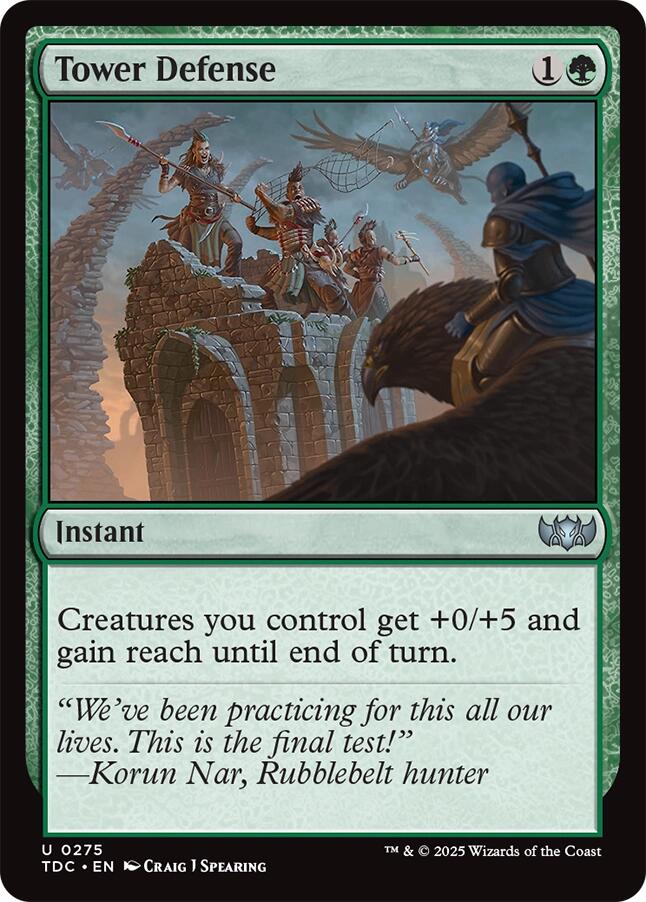 Tower Defense [Tarkir: Dragonstorm Commander] | Good Games Modbury