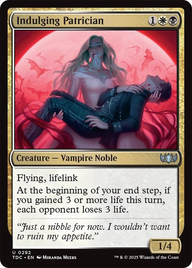 Indulging Patrician [Tarkir: Dragonstorm Commander] | Good Games Modbury