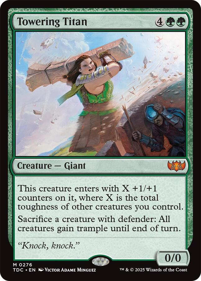 Towering Titan [Tarkir: Dragonstorm Commander] | Good Games Modbury