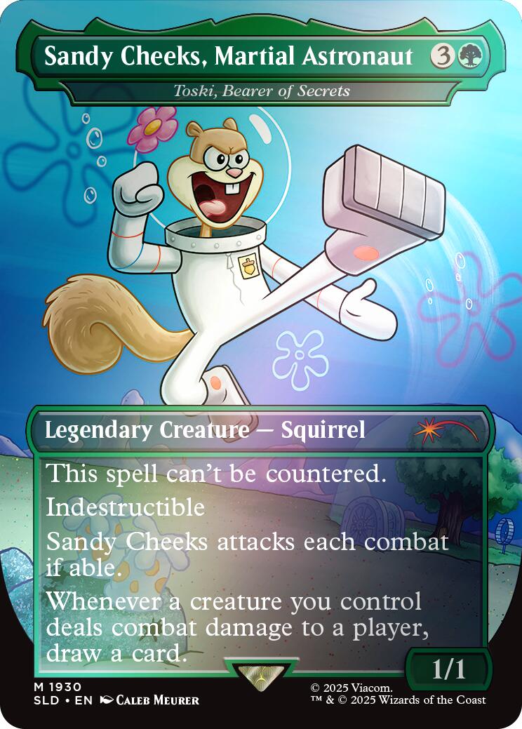 Sandy Cheeks, Martial Astronaut - Toski, Bearer of Secrets (Rainbow Foil) [Secret Lair Drop Series] | Good Games Modbury