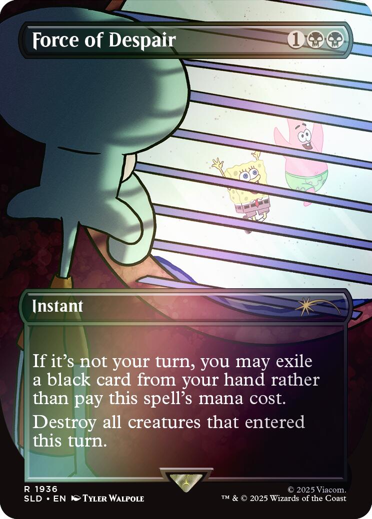 Force of Despair (Rainbow Foil) [Secret Lair Drop Series] | Good Games Modbury