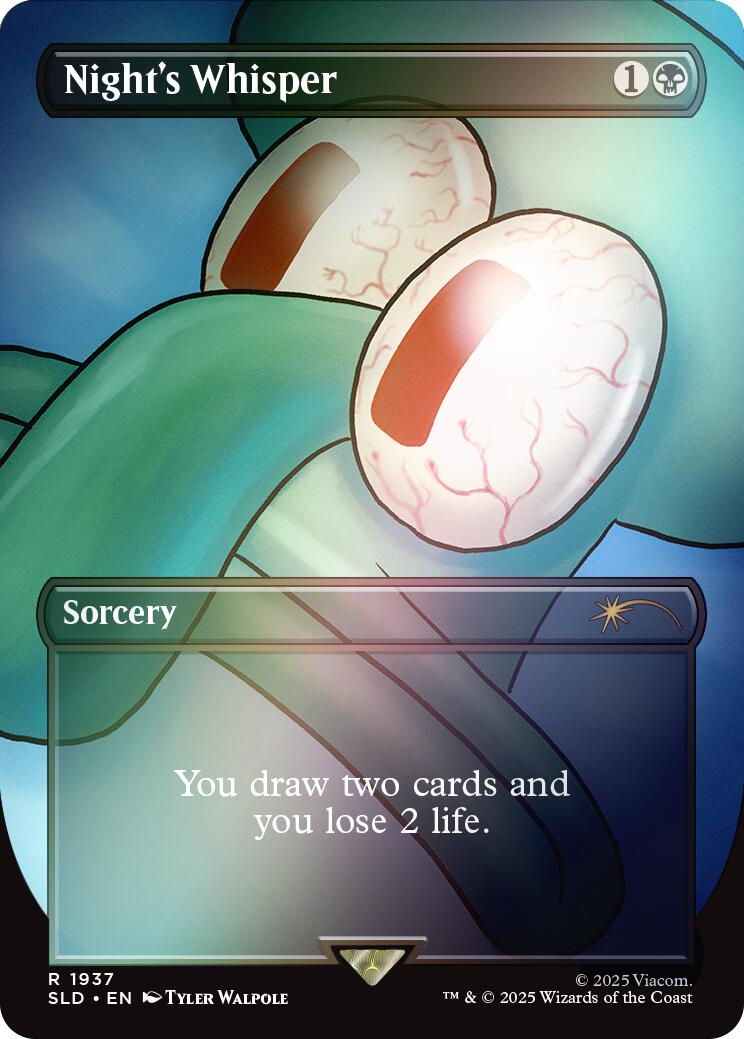 Night's Whisper (Rainbow Foil) [Secret Lair Drop Series] | Good Games Modbury