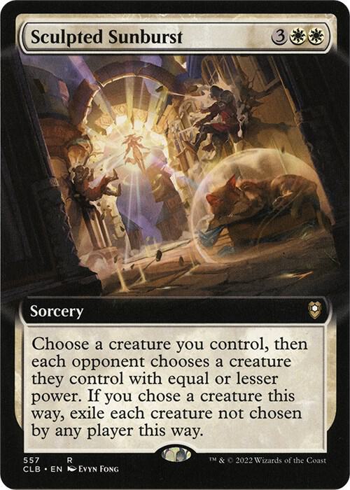 Sculpted Sunburst Extended Art 557/361 (Commander Legends: Battle for Baldur's Gate)  - Foil | Good Games Modbury