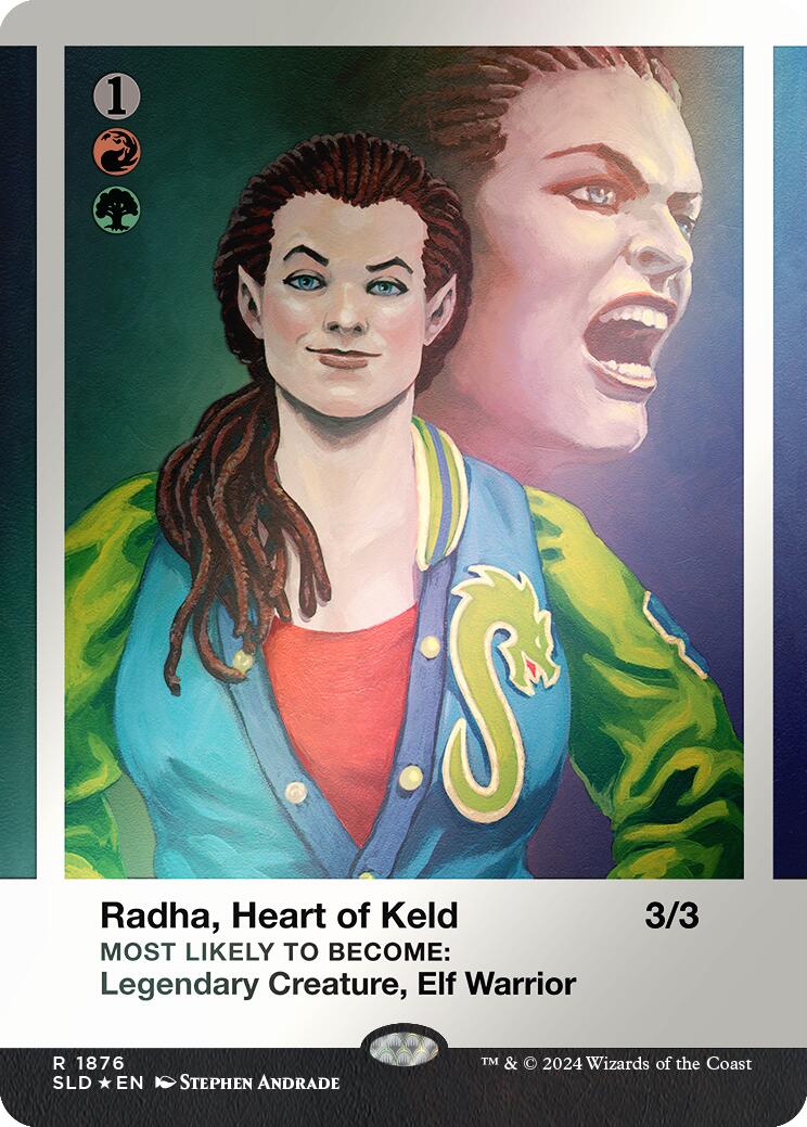 Radha, Heart of Keld (Rainbow Foil) [Secret Lair Drop Series] | Good Games Modbury