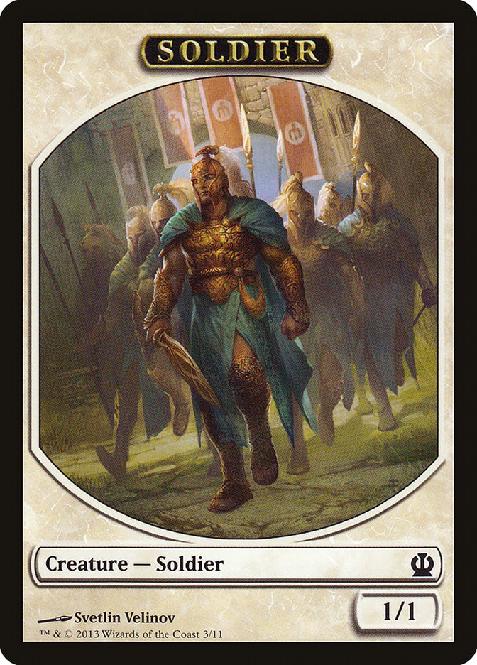 Soldier Token (3/11) [Theros Tokens] | Good Games Modbury