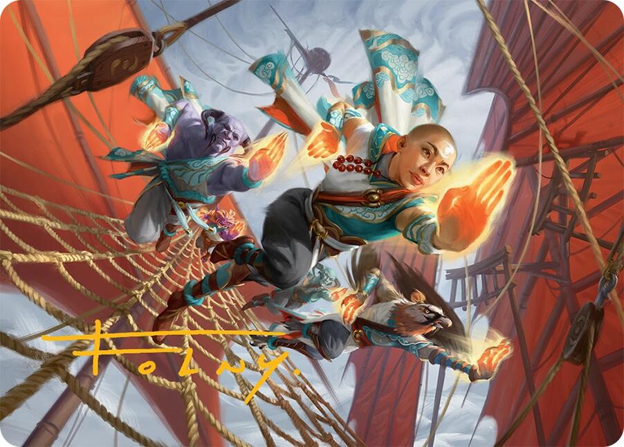 Aligned Heart Art Card (52/54) (Gold-Stamped Signature) [Tarkir: Dragonstorm Art Series] | Good Games Modbury