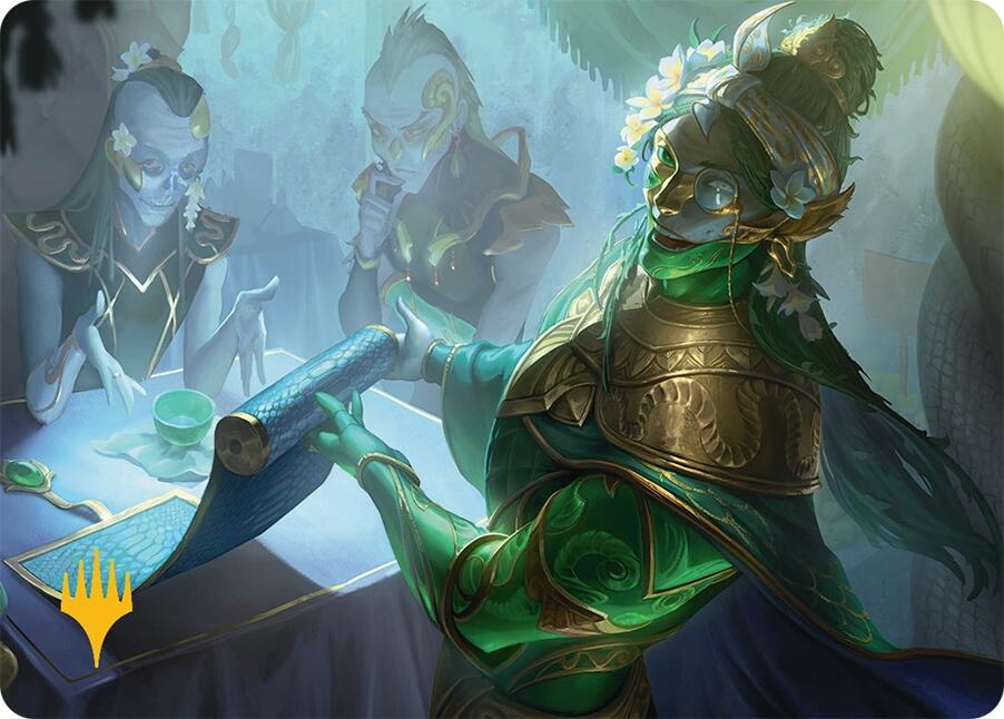 Sibsig Appraiser Art Card (8/54) (Gold-Stamped Signature) [Tarkir: Dragonstorm Art Series] | Good Games Modbury