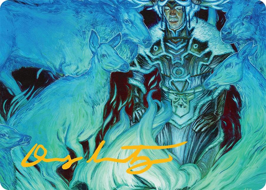 Unending Whisper Art Card (9/54) (Gold-Stamped Signature) [Tarkir: Dragonstorm Art Series] | Good Games Modbury