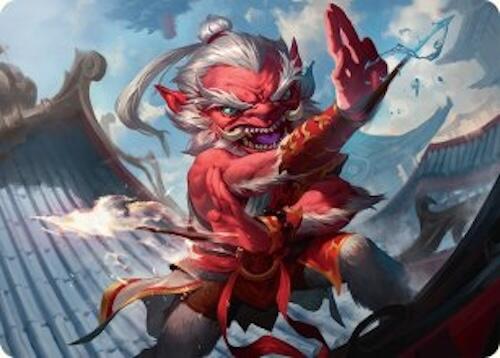 Devoted Duelist Art Card (15/54) [Tarkir: Dragonstorm Art Series] | Good Games Modbury