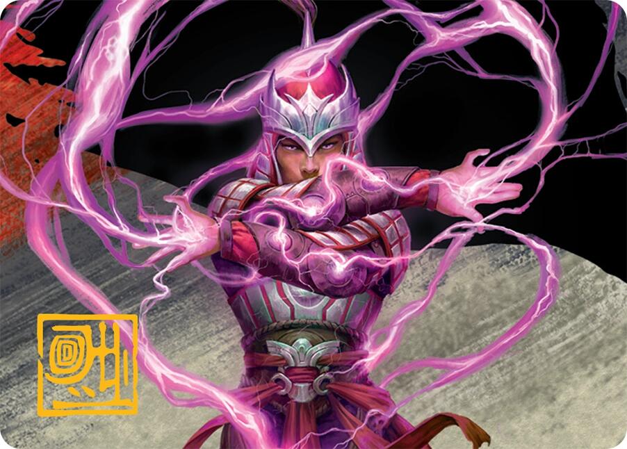 All-Out Assault Art Card (43/54) (Gold-Stamped Signature) [Tarkir: Dragonstorm Art Series] | Good Games Modbury