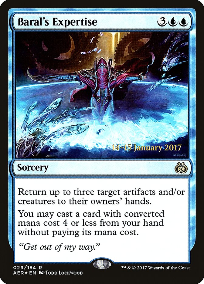 Baral's Expertise [Aether Revolt Prerelease Promos] | Good Games Modbury