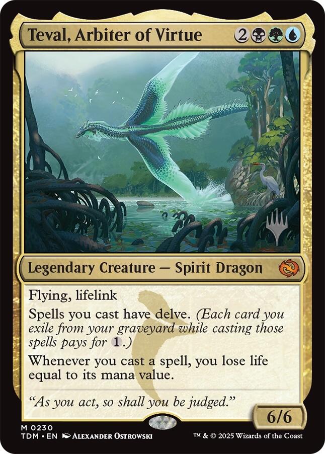 Teval, Arbiter of Virtue [Tarkir: Dragonstorm Promos] | Good Games Modbury
