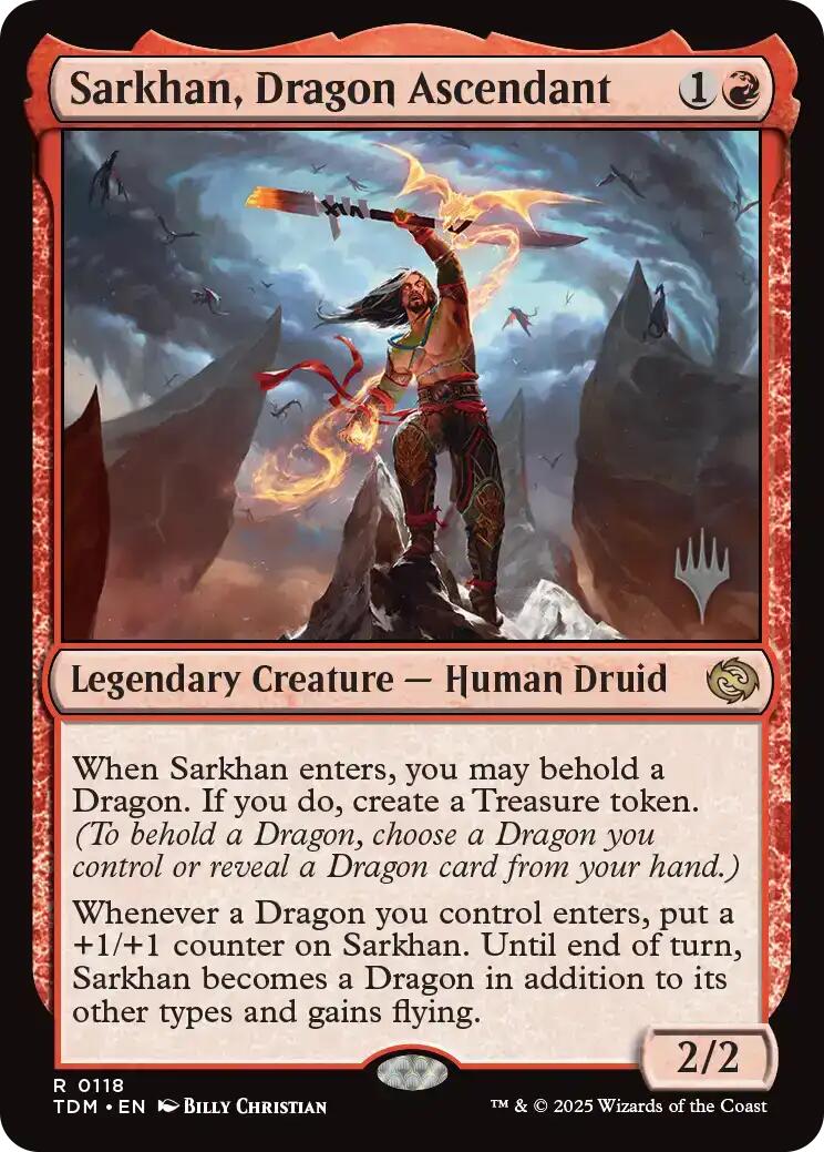 Sarkhan, Dragon Ascendant [Tarkir: Dragonstorm Promos] | Good Games Modbury