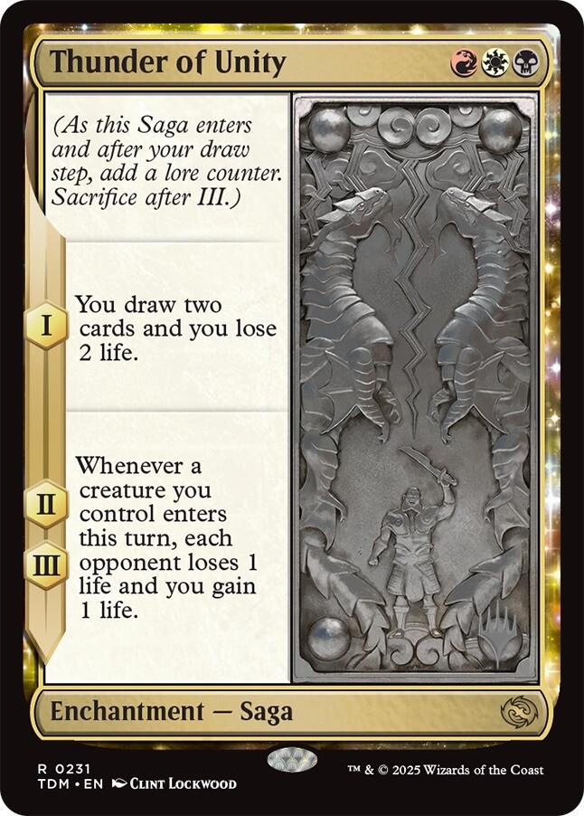 Thunder of Unity [Tarkir: Dragonstorm Promos] | Good Games Modbury