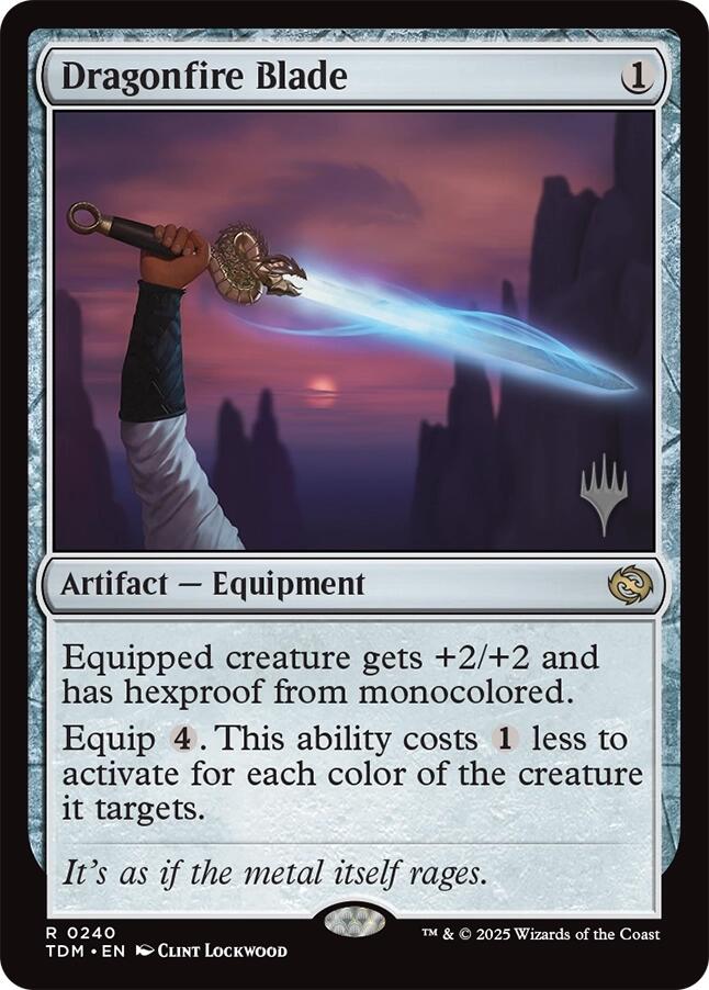 Dragonfire Blade [Tarkir: Dragonstorm Promos] | Good Games Modbury