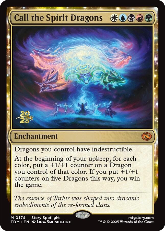 Call the Spirit Dragons [Tarkir: Dragonstorm Prerelease Cards] | Good Games Modbury