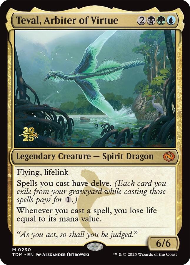 Teval, Arbiter of Virtue [Tarkir: Dragonstorm Prerelease Cards] | Good Games Modbury
