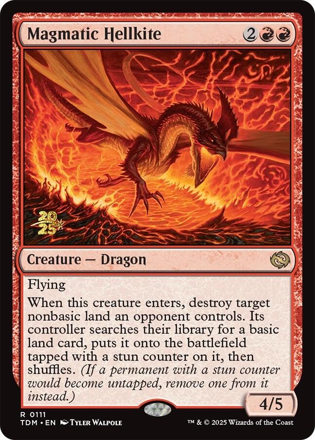 Magmatic Hellkite [Tarkir: Dragonstorm Prerelease Cards] | Good Games Modbury