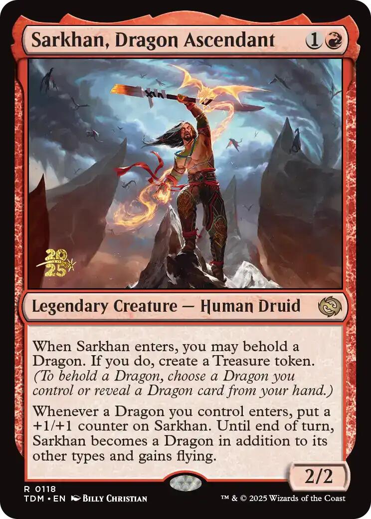 Sarkhan, Dragon Ascendant [Tarkir: Dragonstorm Prerelease Cards] | Good Games Modbury
