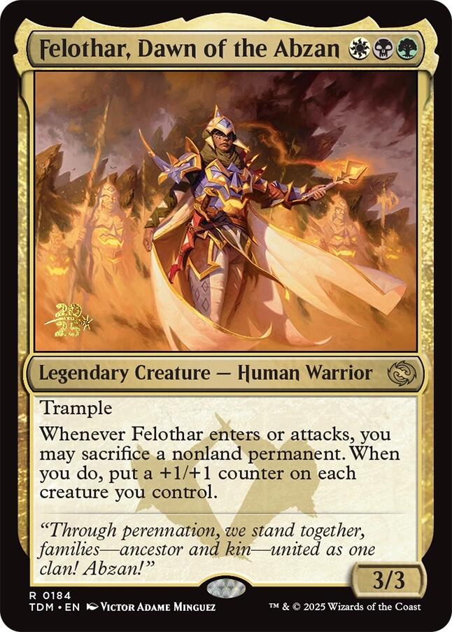 Felothar, Dawn of the Abzan [Tarkir: Dragonstorm Prerelease Cards] | Good Games Modbury
