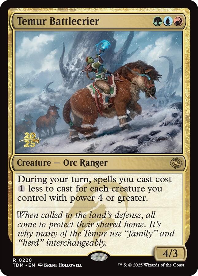 Temur Battlecrier [Tarkir: Dragonstorm Prerelease Cards] | Good Games Modbury