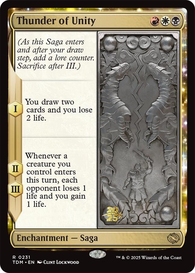 Thunder of Unity [Tarkir: Dragonstorm Prerelease Cards] | Good Games Modbury