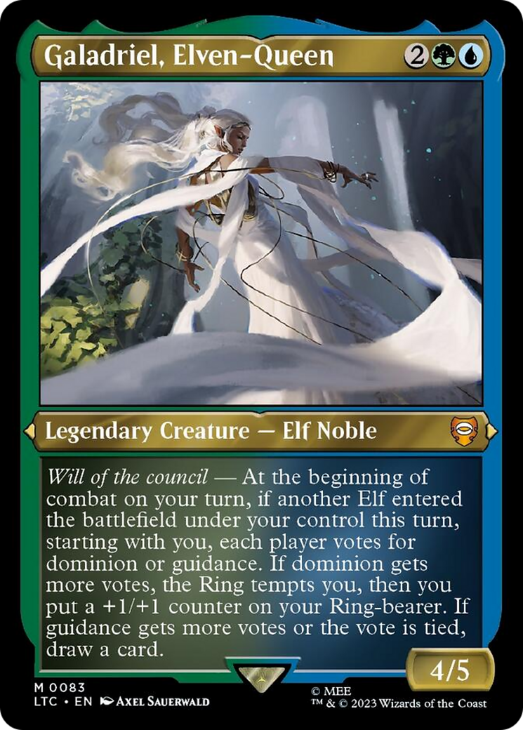 Galadriel, Elven-Queen (Display Commander) [The Lord of the Rings: Tales of Middle-Earth Commander] | Good Games Modbury