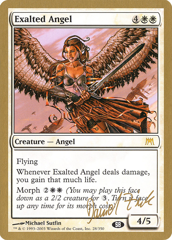 Exalted Angel (Daniel Zink) (SB) [World Championship Decks 2003] | Good Games Modbury