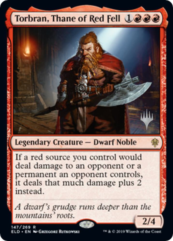Torbran Thane of Red Fell 147 (Promo Pack: Throne of Eldraine)  - Foil | Good Games Modbury
