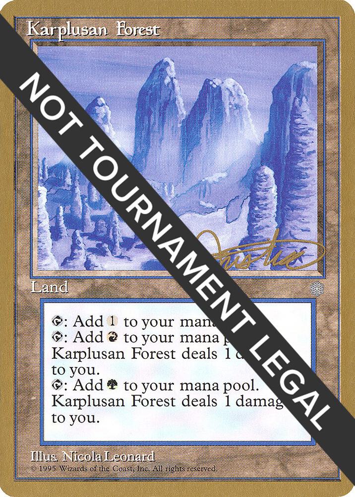 Karplusan Forest 1996 Mark Justice ICE mj356/308 (World Championship Decks)  | Good Games Modbury