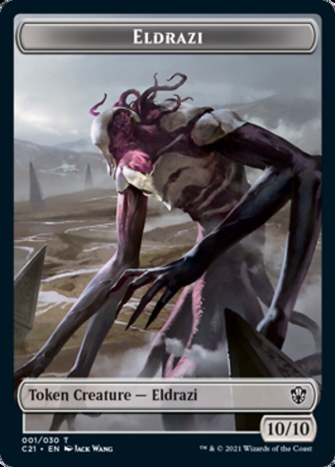 Eldrazi // Champion of Wits Double-Sided Token [Commander 2021 Tokens] | Good Games Modbury