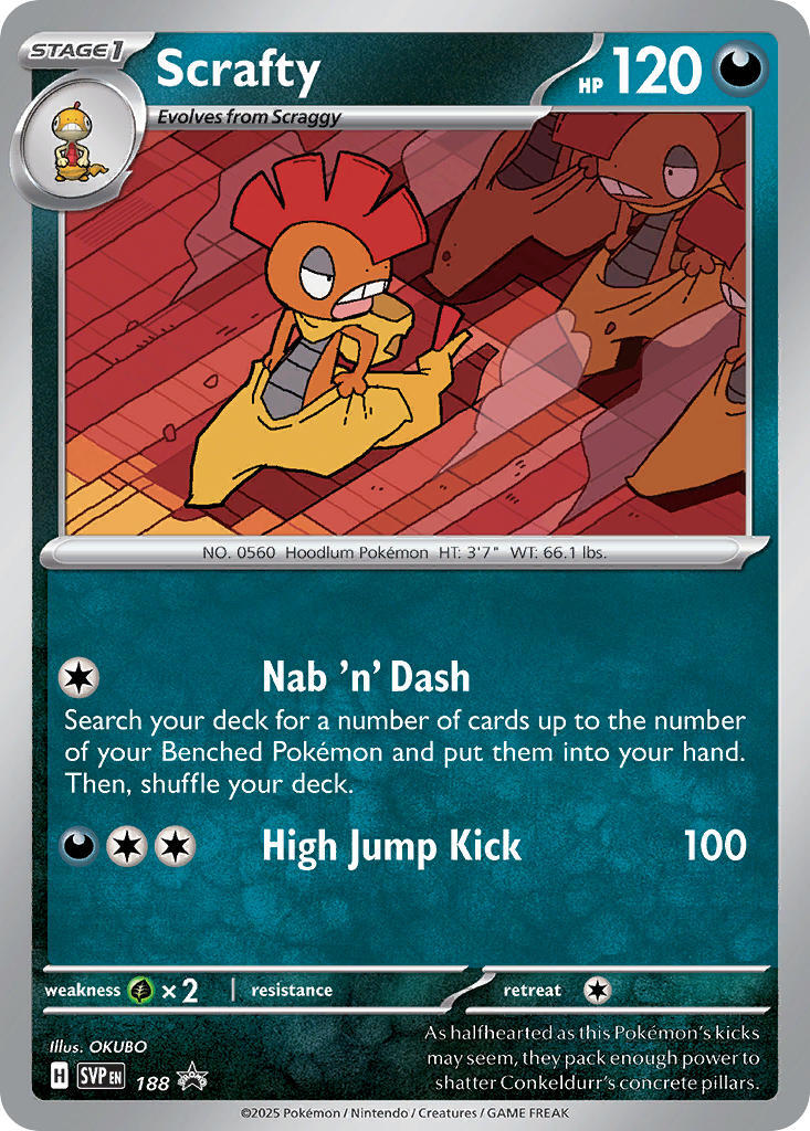 Scrafty (188) [Scarlet & Violet: Black Star Promos] | Good Games Modbury