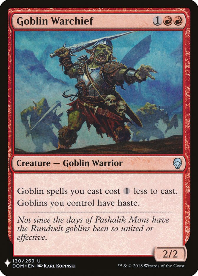 Goblin Warchief [Mystery Booster] | Good Games Modbury