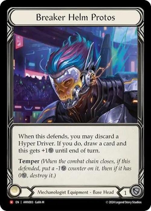 Breaker Helm Protos [AMX003] (Armory Deck: Maxx Nitro)  Rainbow Foil | Good Games Modbury