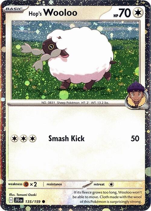 Hop's Wooloo (135/159) (Cosmos Holo) [Scarlet & Violet: Journey Together] | Good Games Modbury