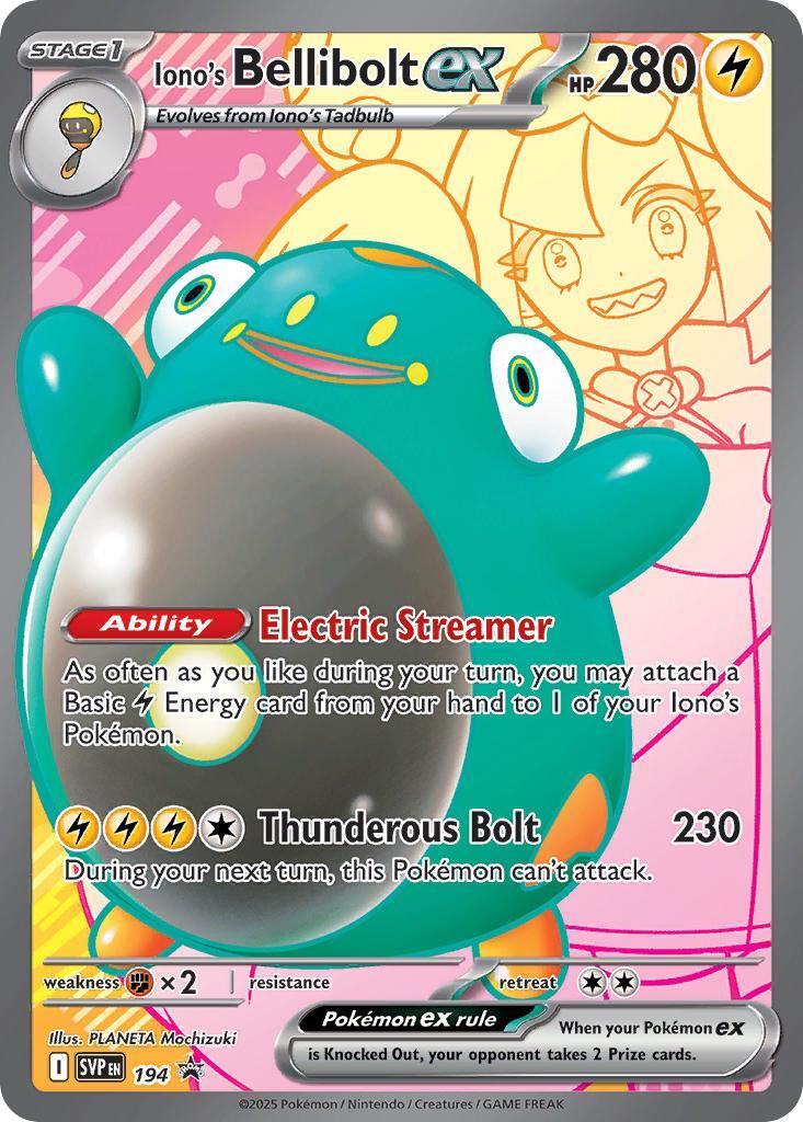 Iono's Bellibolt ex (194) [Scarlet & Violet: Black Star Promos] | Good Games Modbury