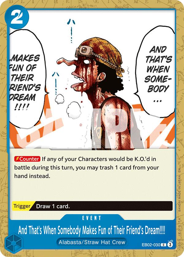 And That's When Somebody Makes Fun of Their Friend's Dream!!!! [Extra Booster: Memorial Collection] | Good Games Modbury