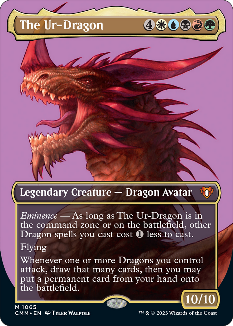 The Ur-Dragon (Textured Foil) [Commander Masters] | Good Games Modbury