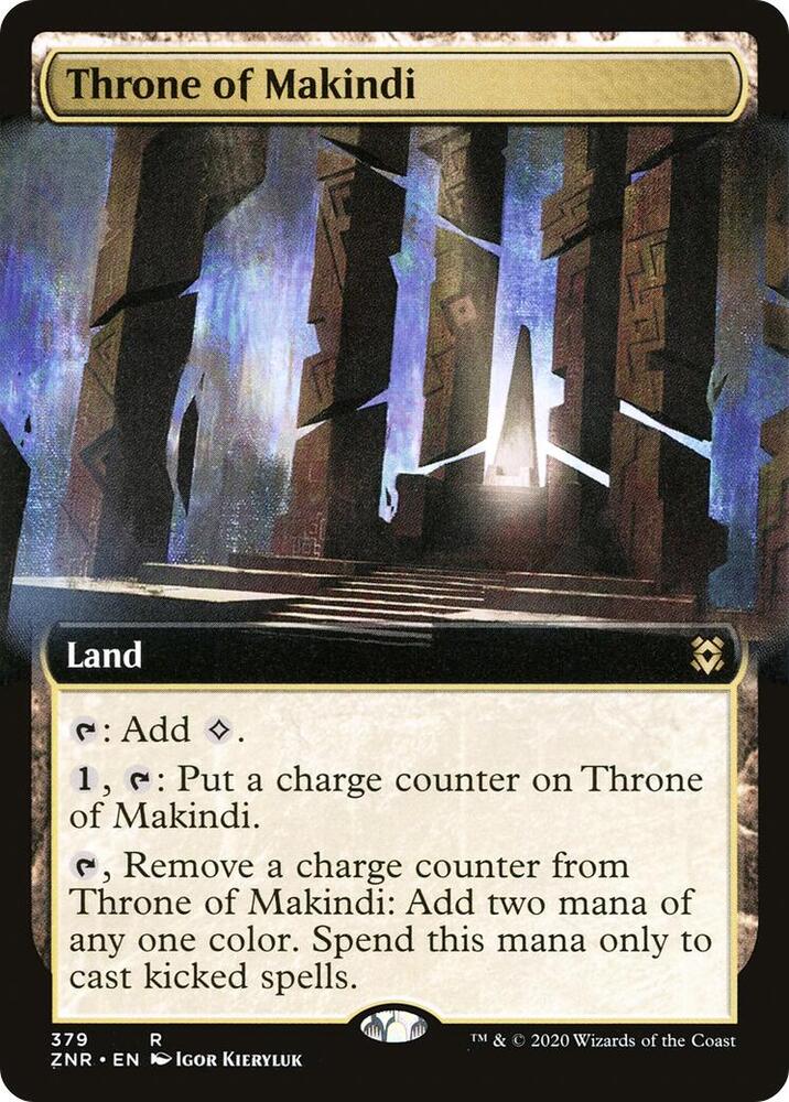 Throne of Makindi 379/280 (Zendikar Rising)  - Extended Art | Good Games Modbury