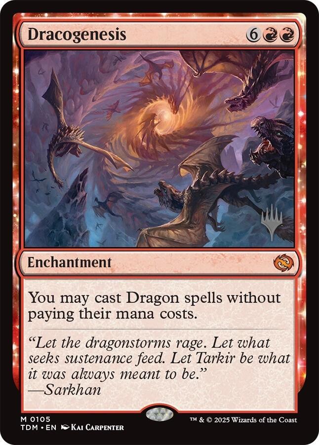 Dracogenesis 105 (Promo Pack: Tarkir: Dragonstorm)  - Foil | Good Games Modbury