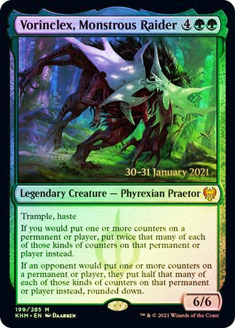 Vorinclex, Monstrous Raider [Kaldheim Prerelease Promos] | Good Games Modbury