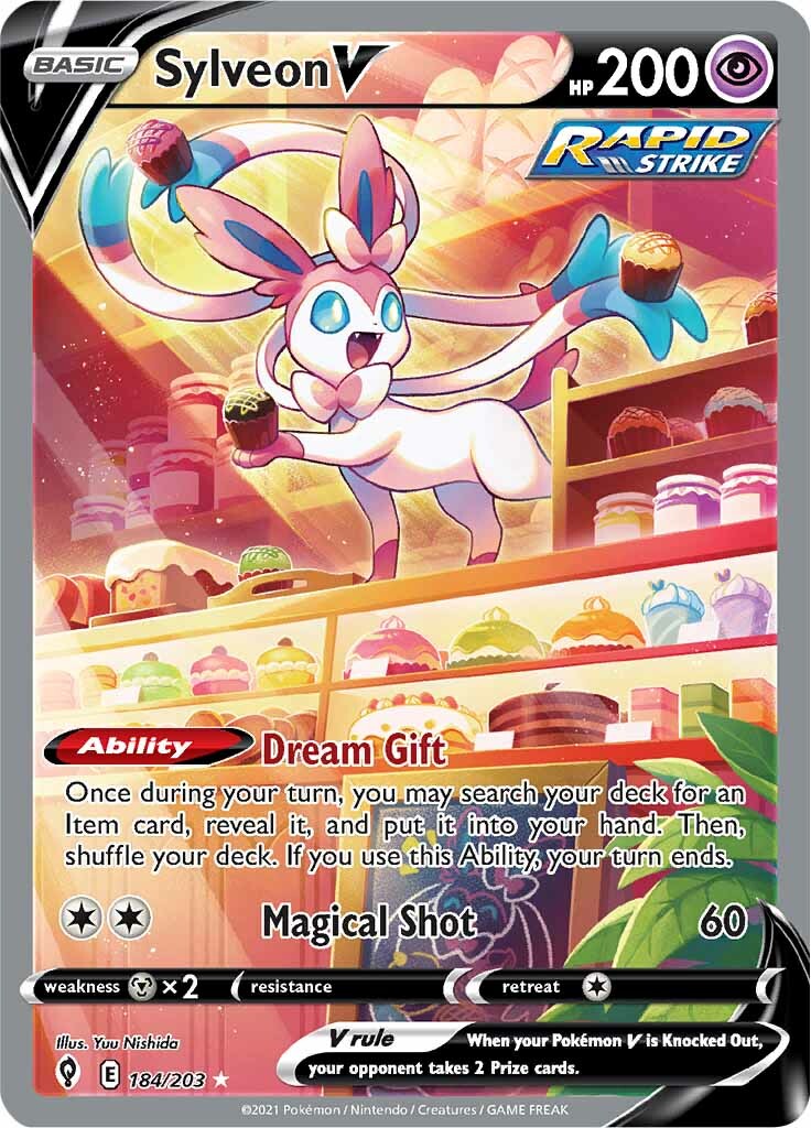 Sylveon V (184/203) [Sword & Shield: Evolving Skies] | Good Games Modbury