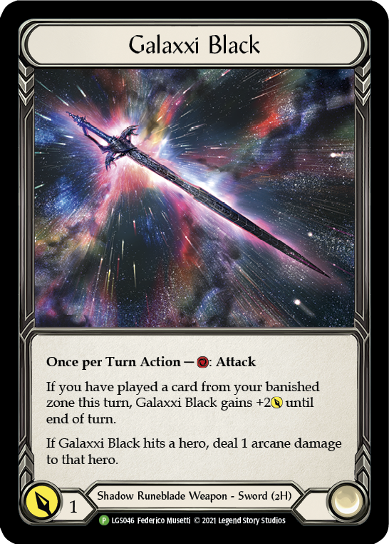 Galaxxi Black [LGS046] (Promo)  Cold Foil | Good Games Modbury
