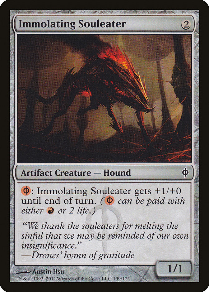 Immolating Souleater 139/175 (New Phyrexia)  | Good Games Modbury