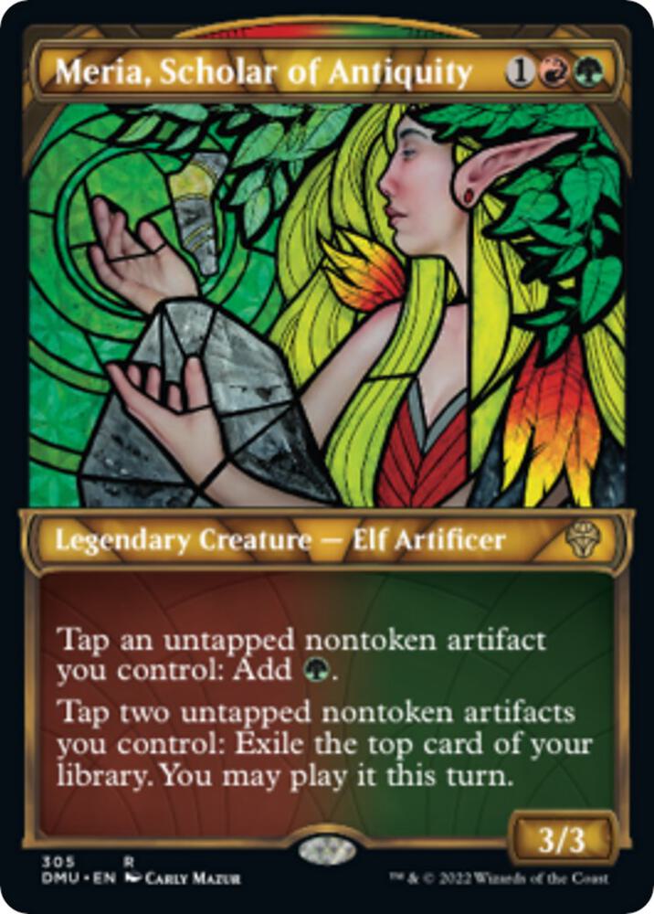 Meria Scholar of Antiquity Showcase 305/281 (Dominaria United)  | Good Games Modbury