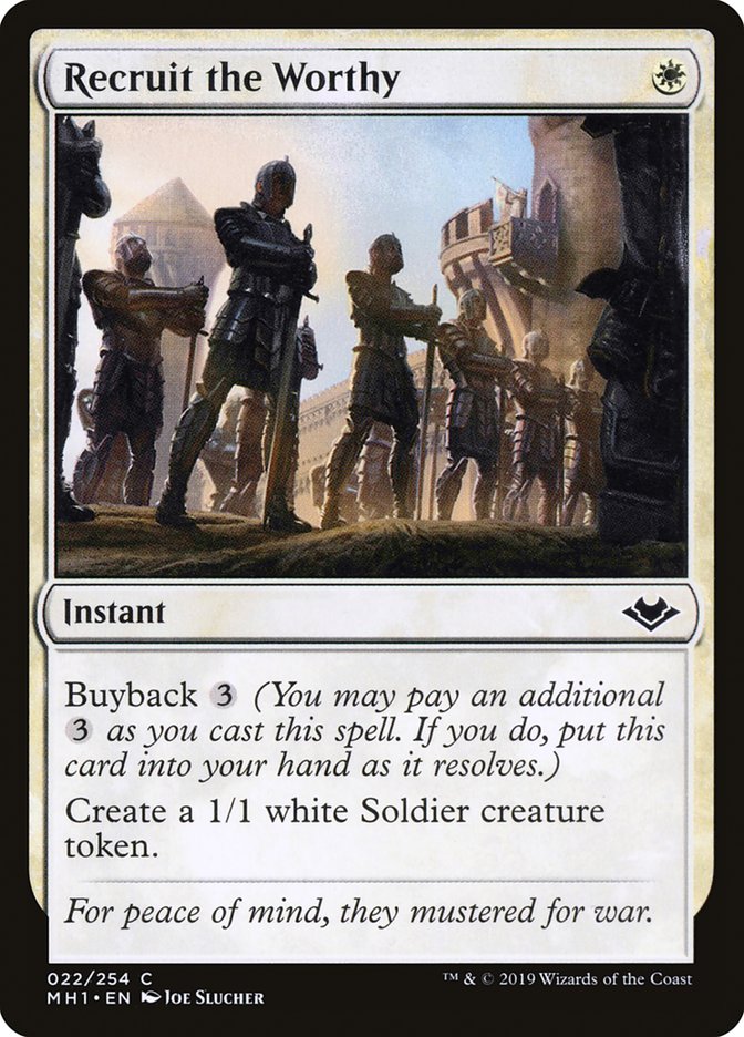 Recruit the Worthy 22/254 (Modern Horizons)  | Good Games Modbury