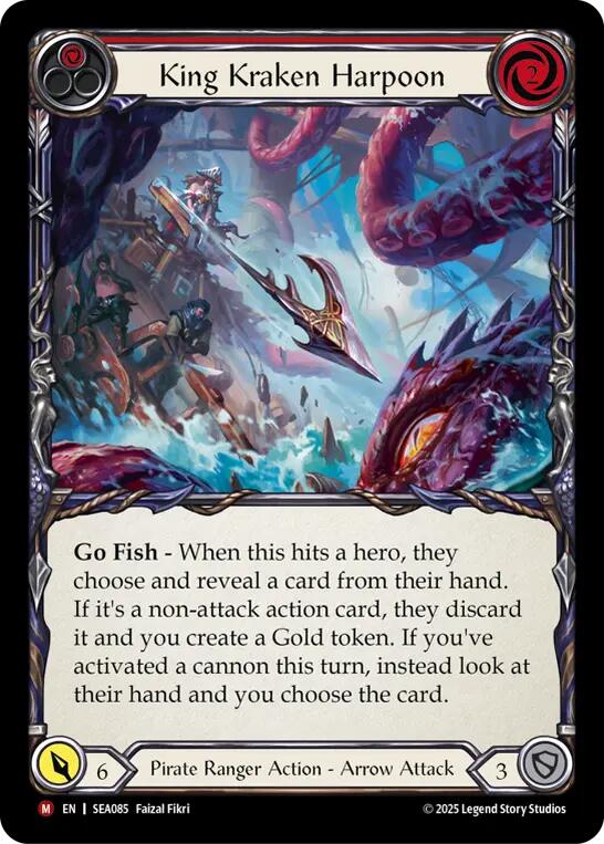 King Kraken Harpoon (Rainbow Foil) [SEA085] (High Seas)  Rainbow Foil | Good Games Modbury