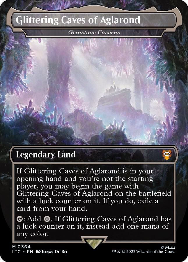Glittering Caves of Aglarond - Gemstone Caverns 364 (Commander: The Lord of the Rings: Tales of Middle-earth)  - Borderless | Good Games Modbury